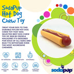 Hot Dog Nylon Dog Toy for Aggressive Chewers | USA Made | SodaPup