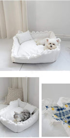 Princess Dog Bed Sofa Pet for Small Dogs Cat