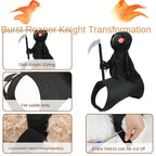 Dog Dark Harvesting Knight Transforms into Pet Costume for Halloween